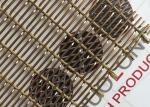 Antique Brass SS316 Steel Flexible Metal Mesh Fabric 6mm PVD Wall Coverings