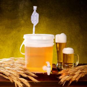 China Eco-Friendly 20L Food Grade Fermenter Brewery Barrel for Bomebrew Enzyme Fruit Bucket wholesale