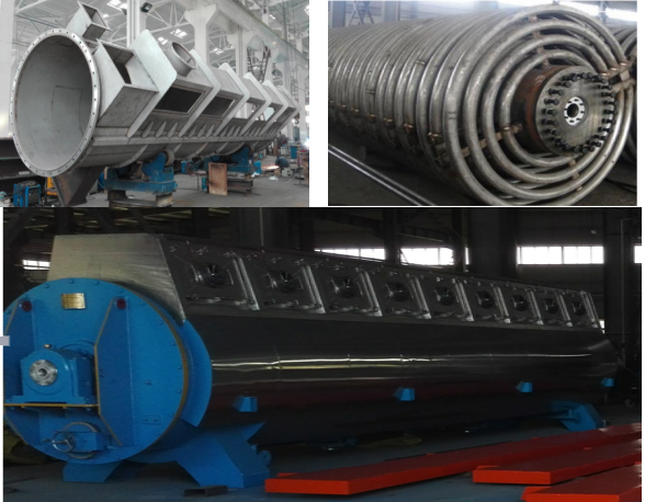 Chicken Poultry Rendering Plant Machine Coil Dryer 55 - 110KW High Power
