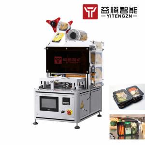 China SUS304 200 Degrees Lunch Tray Sealing Machine Semi Automatic wholesale
