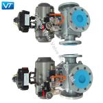 Integrated 4 Way Actuated Ball Valve Gas Hydraulic Operated ISO17292