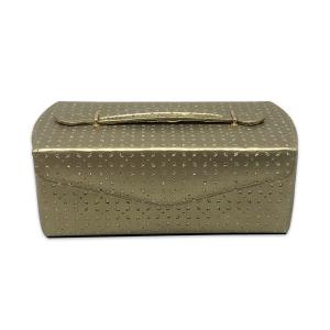China Gold Color 3 Drawers Rectangle Jewelry Storage Case wholesale