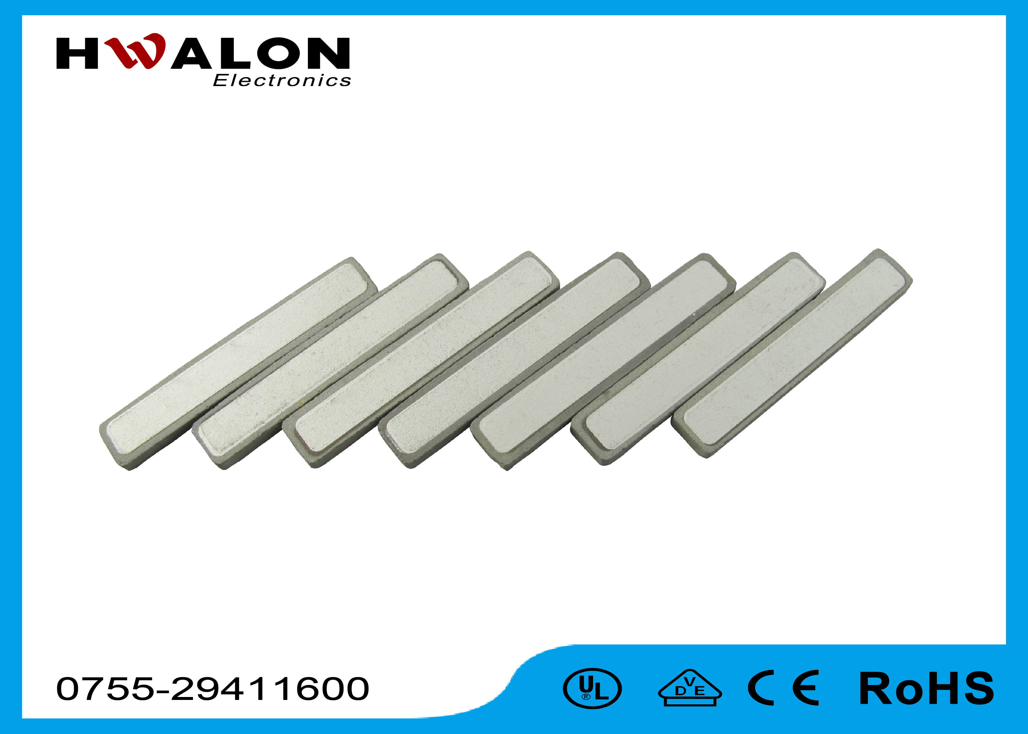 Rectangle PTC Ceramic Heating Element Chips 110 - 175 c Surface temperature