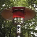 220 cmH Stainless Steel Silver Gas Flexible Radiant Outdoor Propane Mushroom