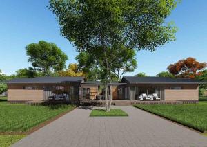 China Delicate Sandwich Panel House Prefabricated With Wooden House Villa wholesale