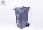 Household 240 Liter Plastic Rubbish Bins , Council Red Wheelie Bin For Garden