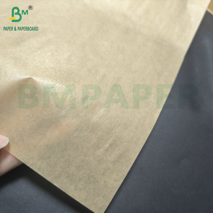 Brown White 40g Non Stick Baking Paper Silicone Oven Baking Liner Paper