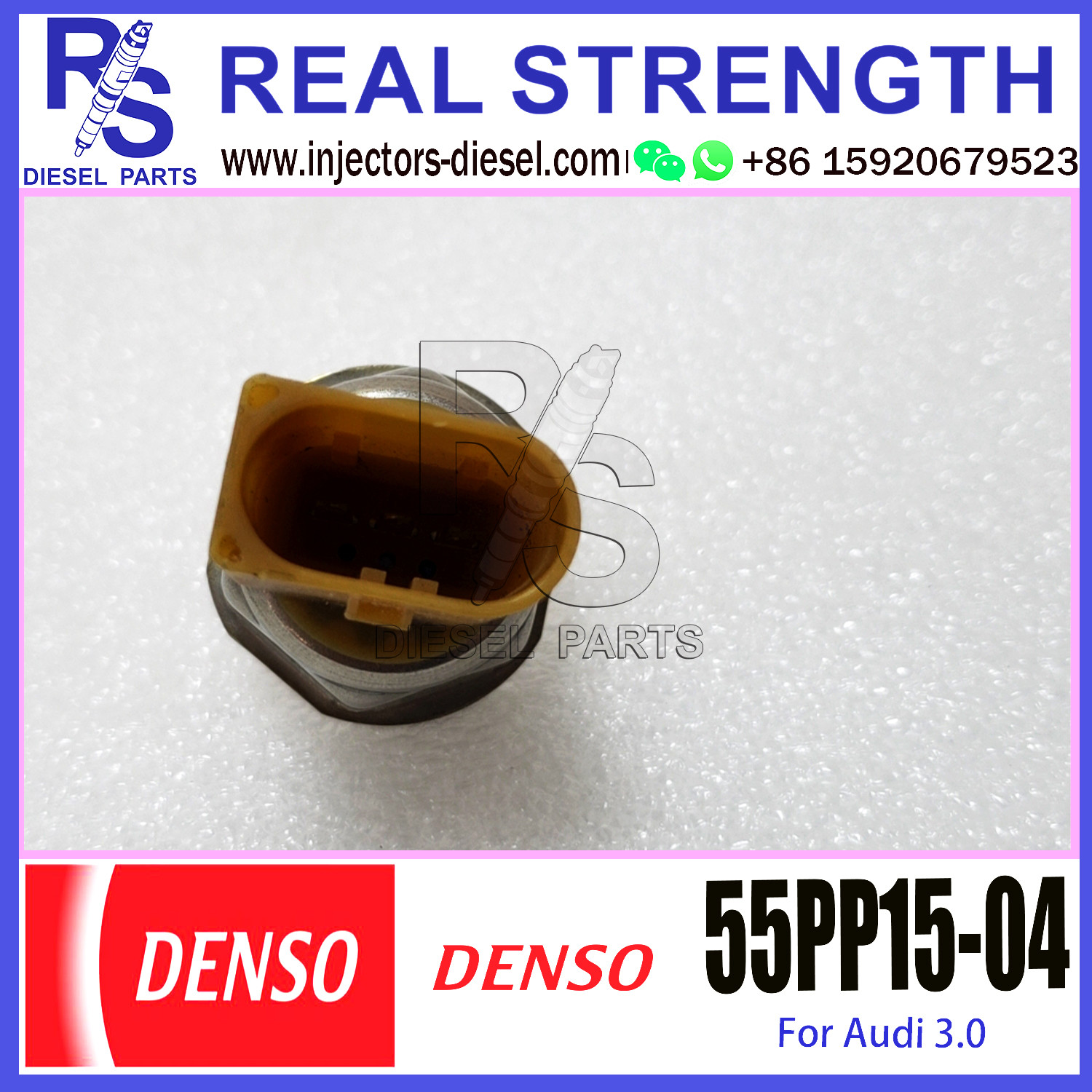 Fuel Pressure Sensor 03C906051C 55PP15-01 VW Audi