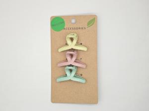 China Colorful Small Plastic Hair Claws For Girls , Small Hair Claw Clips For Thin Hair wholesale