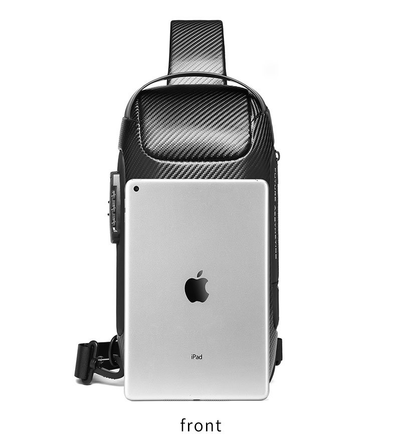 Factory wholesale anti theft waterproof custom men fashion shoulder chest crossbody sling bag for men