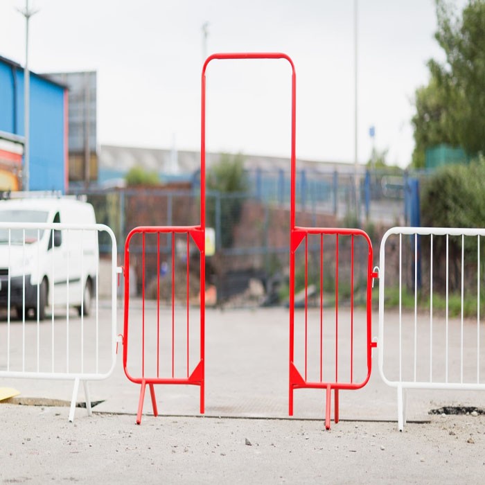 Galvanized Crowd Control Fence