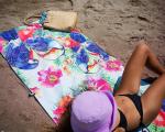 Transfer Print Microfiber Personalized Custom Beach Towel High Absorbency