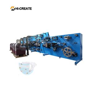 China PLC Full Servo 97% Baby Diaper Manufacturing Machine 270 KW wholesale