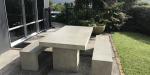 High Strength Garden Outdoor Concrete Furniture GRC Concrete Bench Furniture