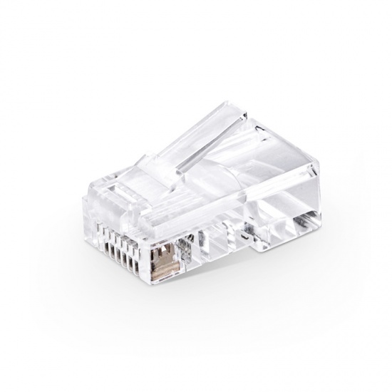 Exact Cables FLUKE Tested UTP Gold-plated RJ45 Direct Crystal Connector for Networking