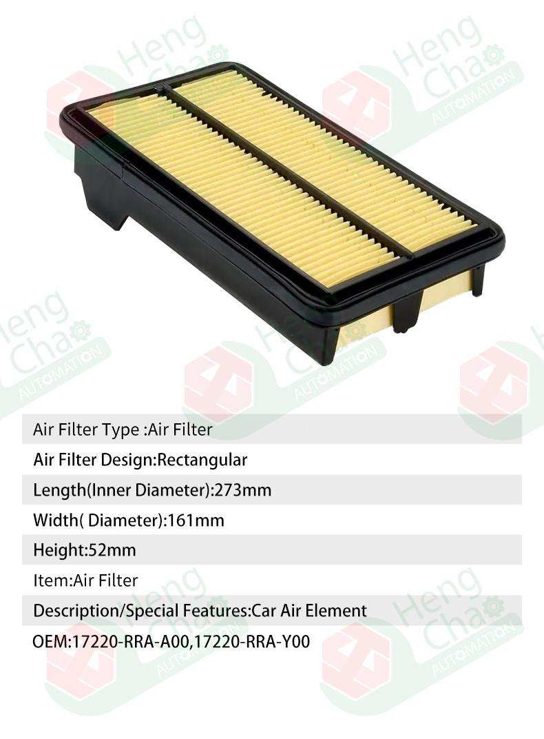 Optimize Air Filtration With Regular Replacement Auto Air Filters OEM 17220-RRA-A00 17220-RRA-Y00