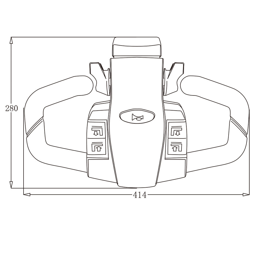 10mA EP Pallet Truck Tiller Head With Battery Indicator