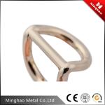 New style Zinc alloy D type rings for bag parts,16.53mm,light gold d ring
