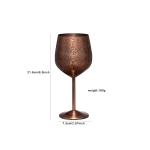 18 Ounce 18/8 Stainless Steel Red White Stemless Wine Glasses