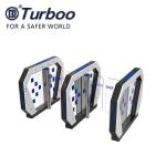 Office Security Swing Turnstile Barrier Gate Acrylic RFID Card Reader