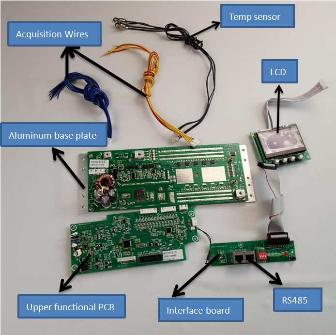 15S 16S 100A BMS 48V Smart BMS Aluminum Plate For Lithium Battery 5kwh With LCD Display With RS485 For Telecom
