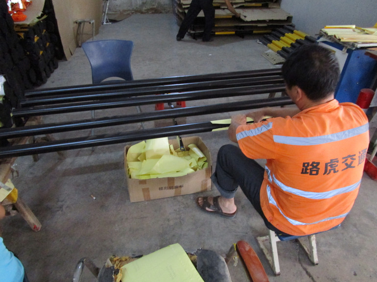 Car Locator Welded Pipe Fixed Base Parking Wheel Stopper