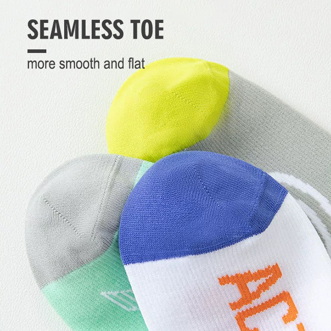 Breathable Compression Running Socks Cotton / Nylon Athletic Compression Stockings