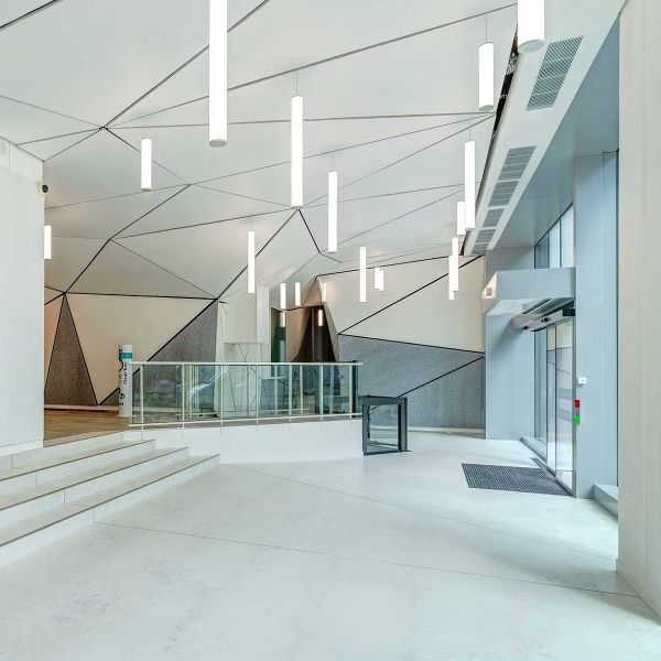 3D Formica White Laminate 2/2/0.5mm Microperforated Acoustic Panels Soundproofing Board