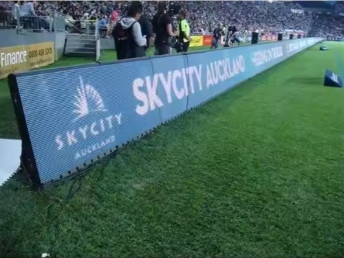 Full Color Die Cast Aluminum Stadium Perimeter Led Screen Waterproof 960*960mm