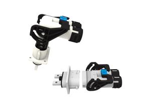 China Right Angle Electric Car Charging Sockets 2 Pin Insulation Resistan wholesale