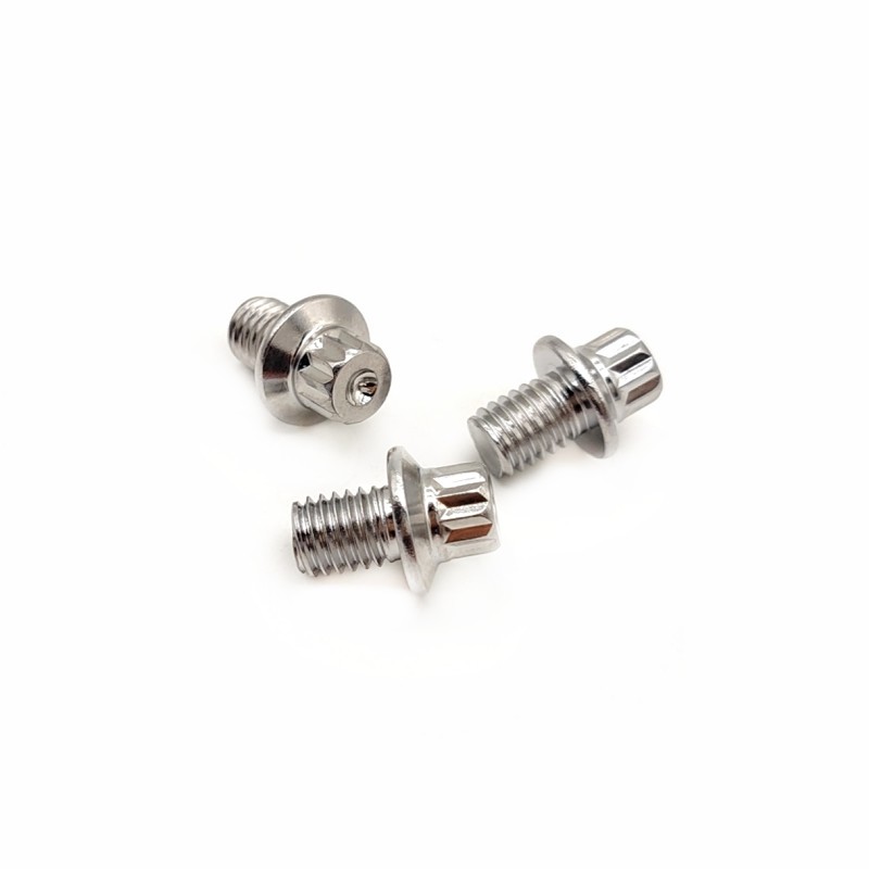High Torsion Special Shaped Bolts Aluminum Pedal Studs Customize Thickness