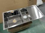 Double Bowl Workstation Polish Handmade Kitchen Sink With Drainboard