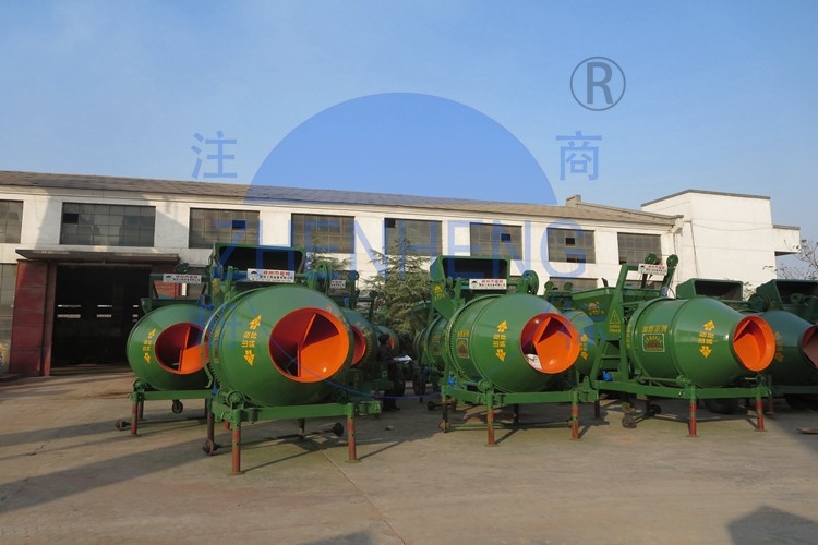 0.5 Bag / 1 Bag Electric JZC500 Concrete Mixer Double Conical Drum 12 Months Warranty