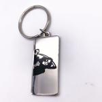 Two Sides Souvenir Keyrings , Silver Nickel Plated Personalised Promotional