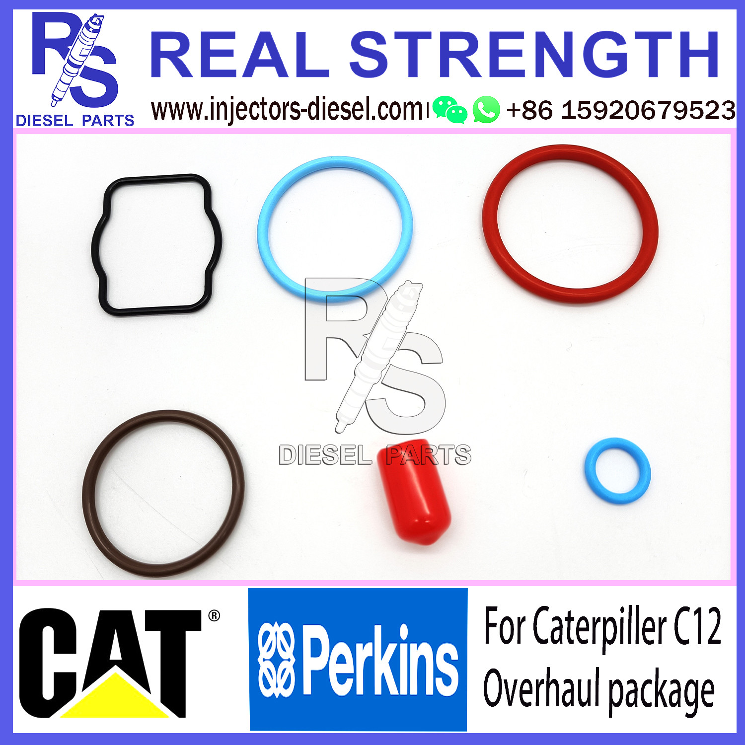 Perkins Diesel Injector Rebuild Kit For Caterpillar C12 Series