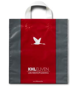 China PVC Soft Loop Handle Plastic Bags LDPE , HDPE Plastic Shopping Bag wholesale