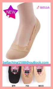 China Cushioned Lace Shoe Liner foot liner socks cotton liner loafer socks wholesale