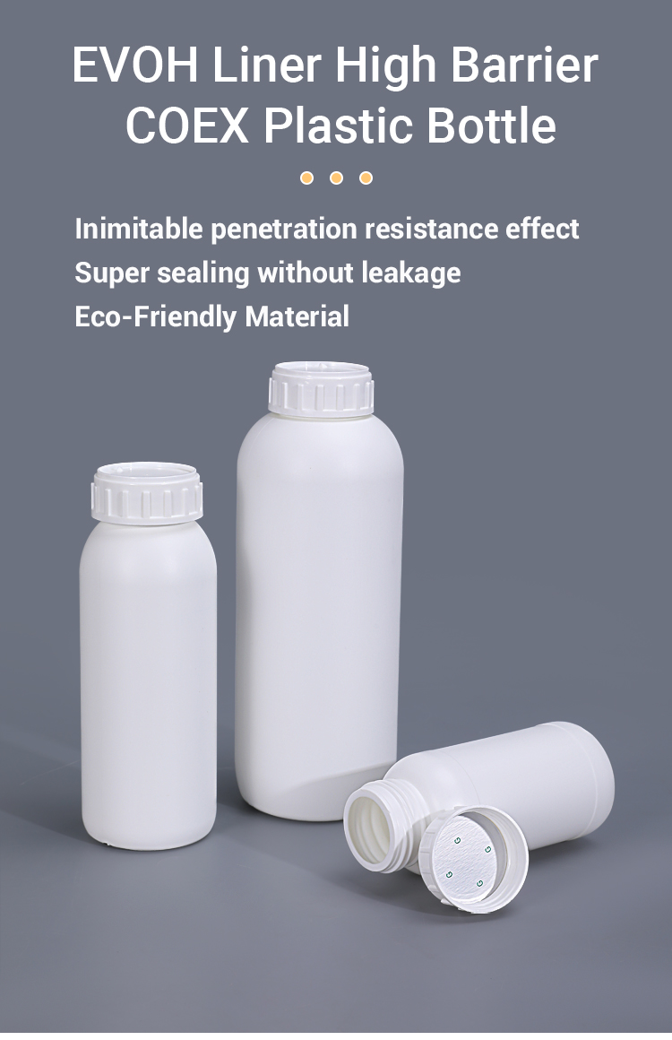 Corrosion Resistant UMASS COEX Plastic Bottle For Chemical Reagent Liquid Package 100ml