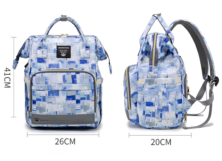 Factory Hot Sell Mommy Outdoor Travel Baby Diaper Bags Large Capacity with Kids Stroller Strap Backpack for Mom Mochila