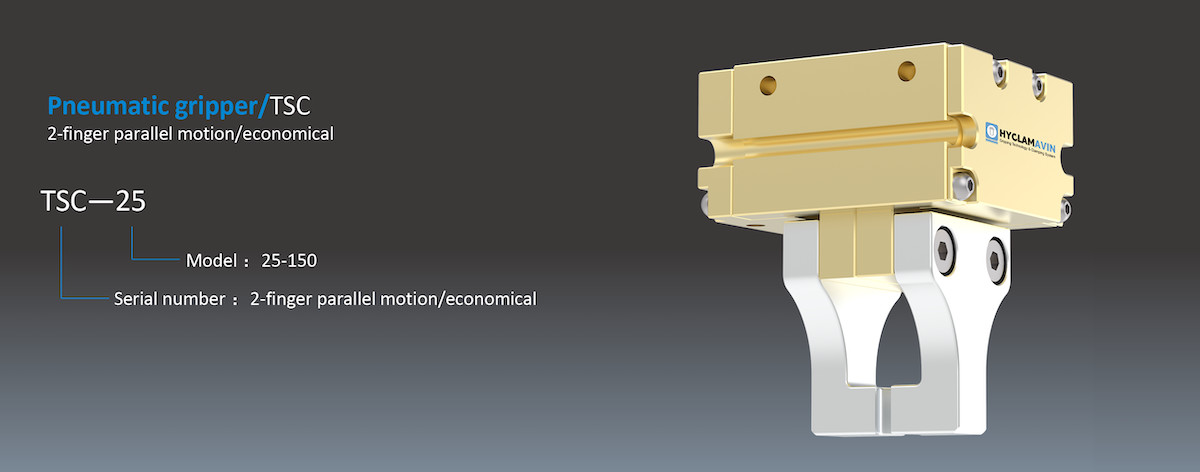 Pneumatic Parallel Two Jaw Gripper TSC Gripping Solution For Small Parts Handling