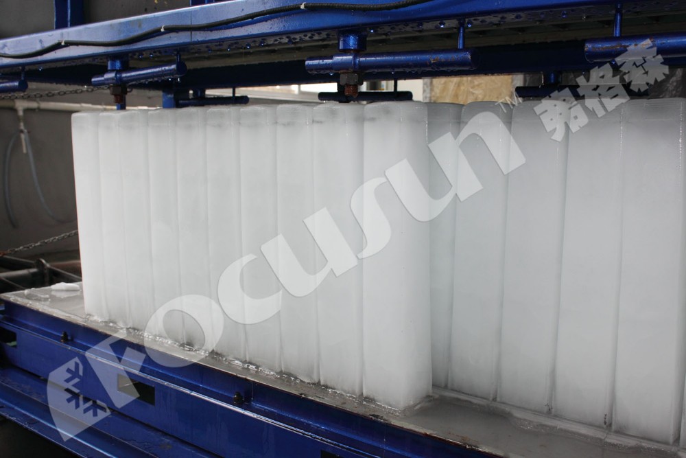 105kw Heavy Duty Direct Cooling System Ice Block Maker Machine with Bitzer Compressor