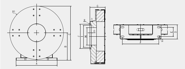 Full Stroke Laser Rotary Chuck For Laser Pipe Cutting Machine