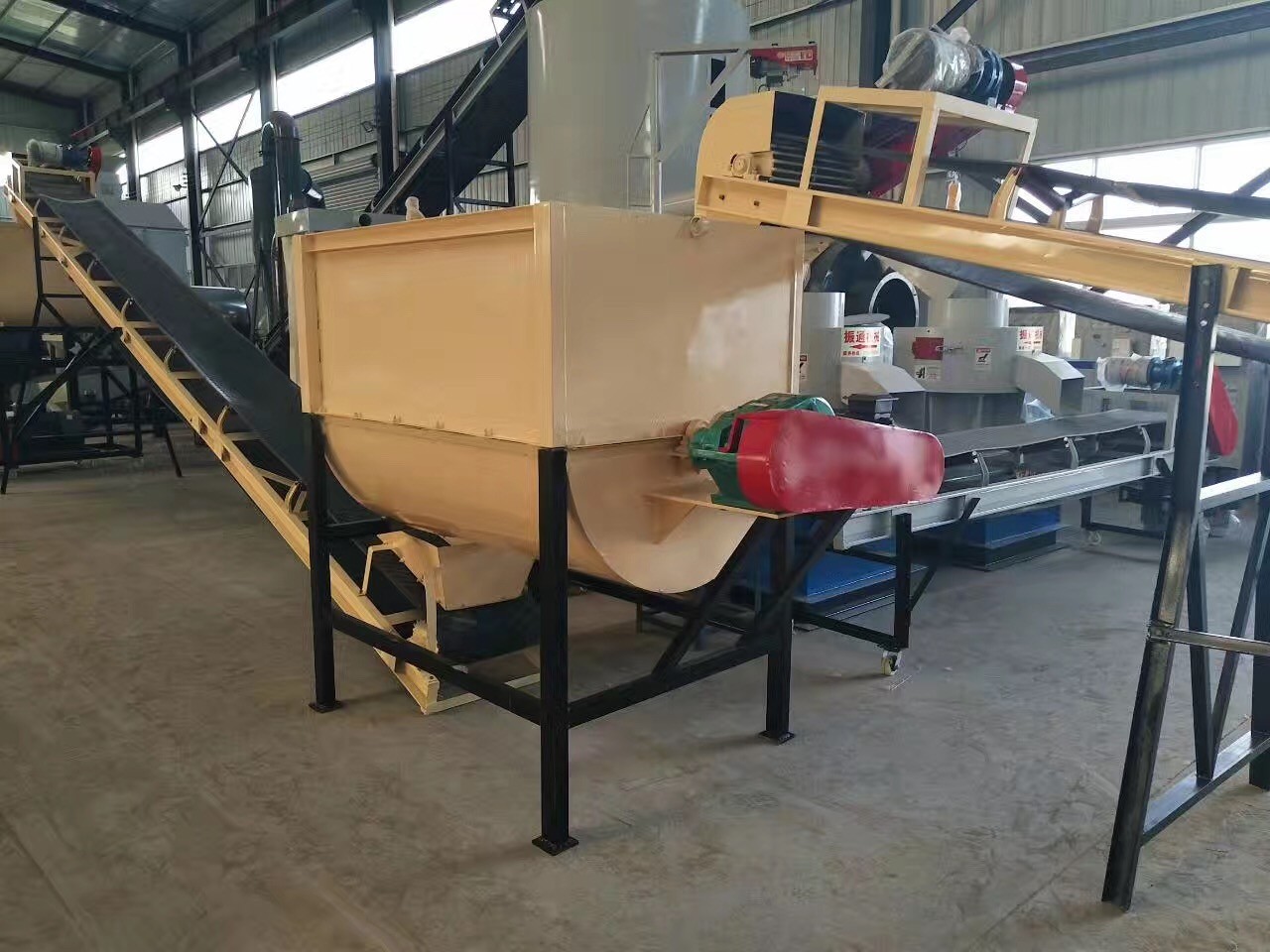 3mm cat litter pellet making line SKJ450 flat die pellet line 1000kg per hour with soybean curb residue
