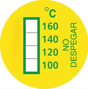 China Customized Temperature Measuring Irreversible High Temperature Sensitive Labels 100-160C wholesale