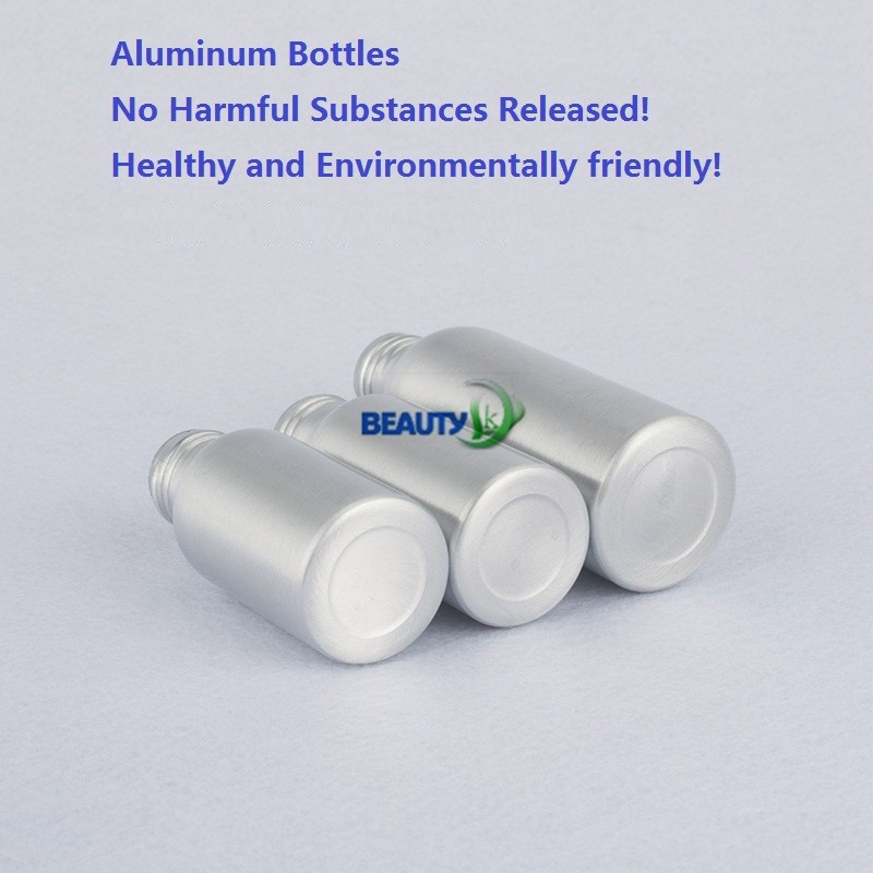 Cosmetic Perfume Aluminum Big Containers Toner Healthy Bottles with Spray Pumps