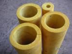 High Temp Glass Wool Pipe Insulation , Yellow Glasswool Pipe Cover