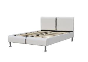 China Simple Bedroom Faux Leather Bed CE ROSH BSCI Certification wholesale