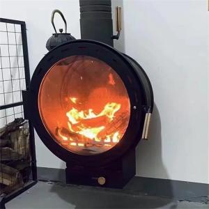 China Modern Wall Mounted Wood Burning Stove Suspended Fireplace For Living Room wholesale