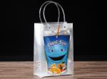 Pp handbags custom transparent clothing plastic bags pvc advertising cosmetics