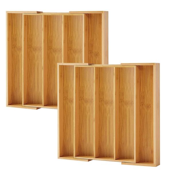 Convenient Bamboo Drawer Organizer for Household Sundries Storage 35.6 x 27.9 x